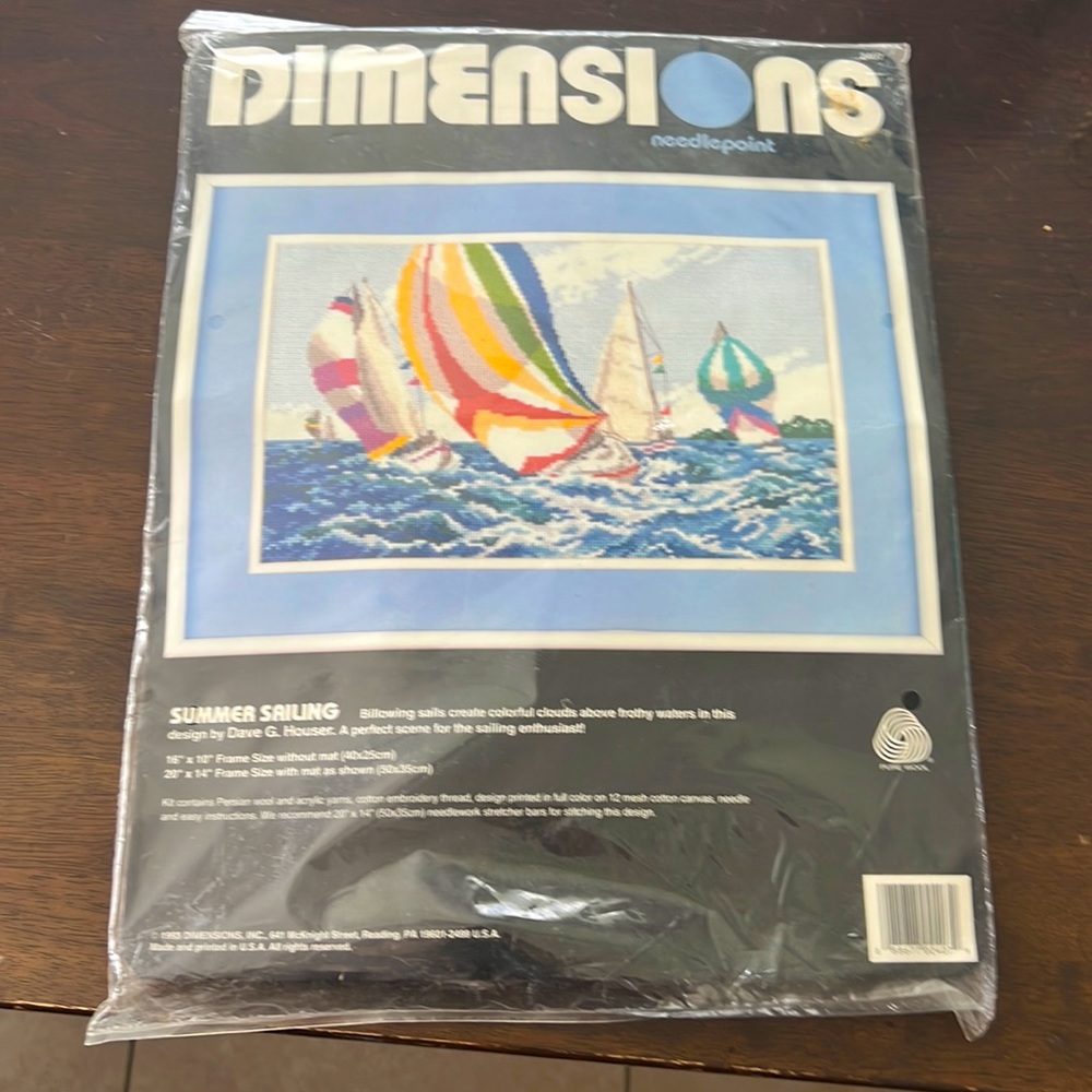 Dimensions needlepoint Summer Sailing